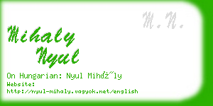 mihaly nyul business card